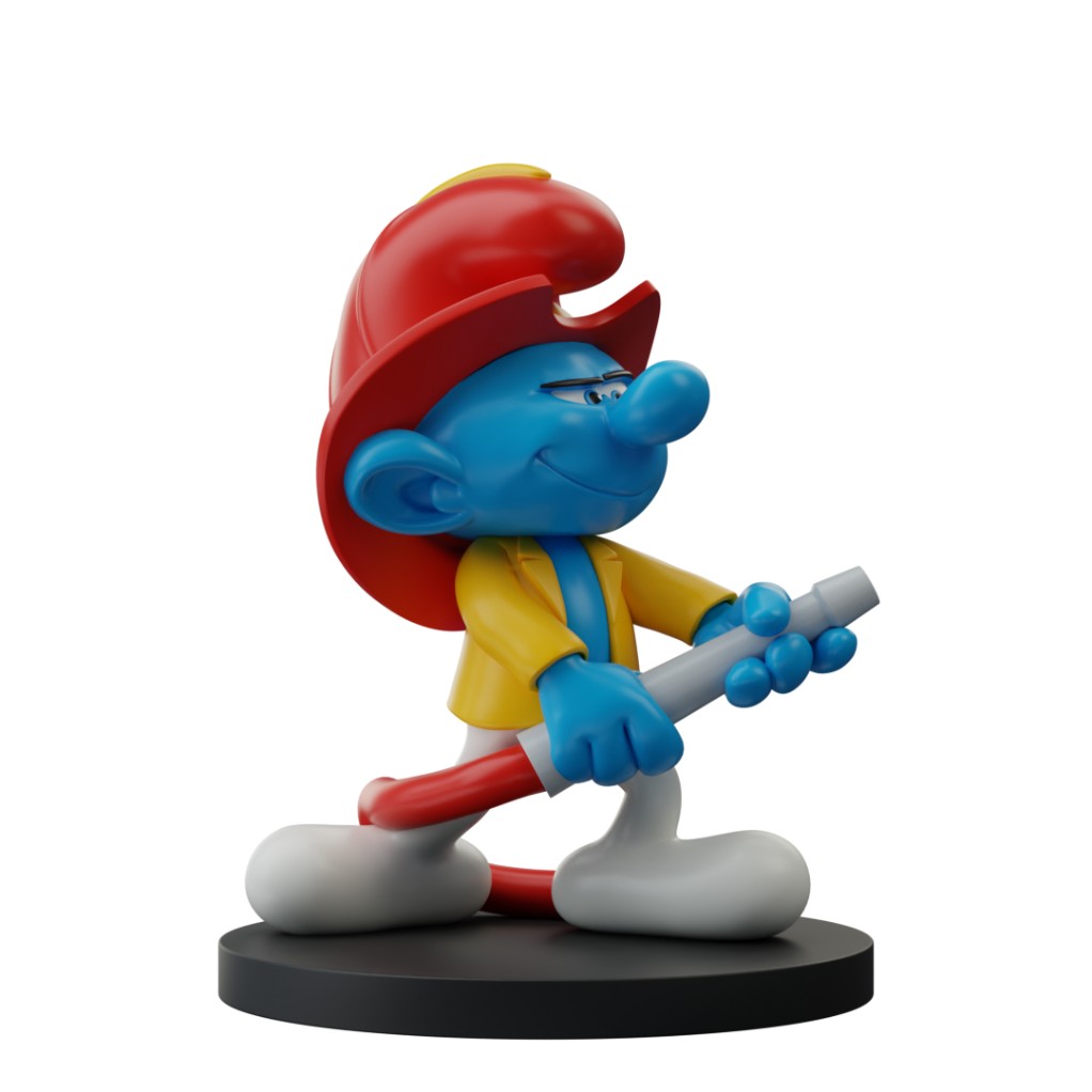 Figurine Les Schtroumpfs - Schtroumpf Pompier - principal