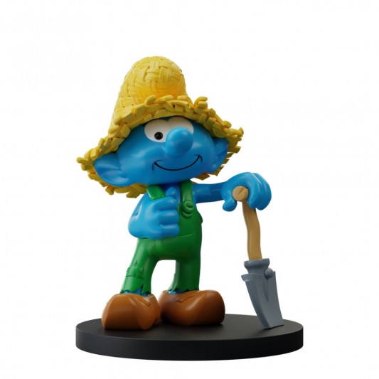 Figurine Les Schtroumpfs - Schtroumpf Fermier - principal
