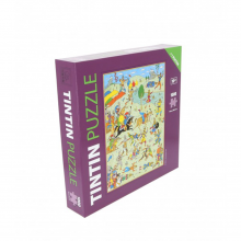 Puzzle Tintin Battle of Zileheroum (1000 pieces) with a poster