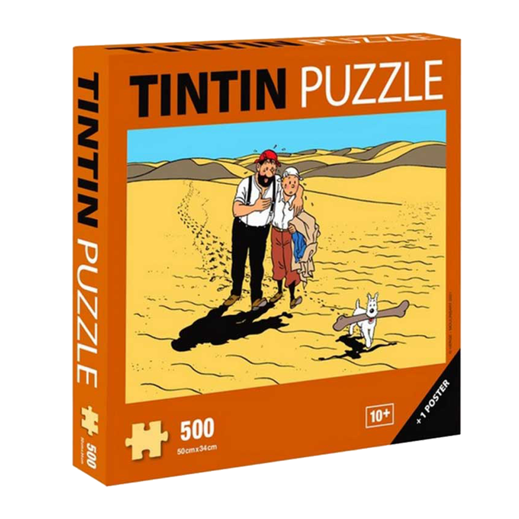 Puzzle Tintin Au pays de la soif 500 pièces et poster - principal