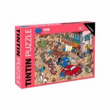 Puzzle Tintin Accident sur la place 1000 pièces et poster