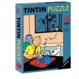 Tintin Puzzle - The Blue Lotus - Tintin having his tea - 1 000 pices with the visual poster