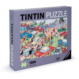 Puzzle Tintin - Rallye Moulinsart - 1000 pièces + 1 poster