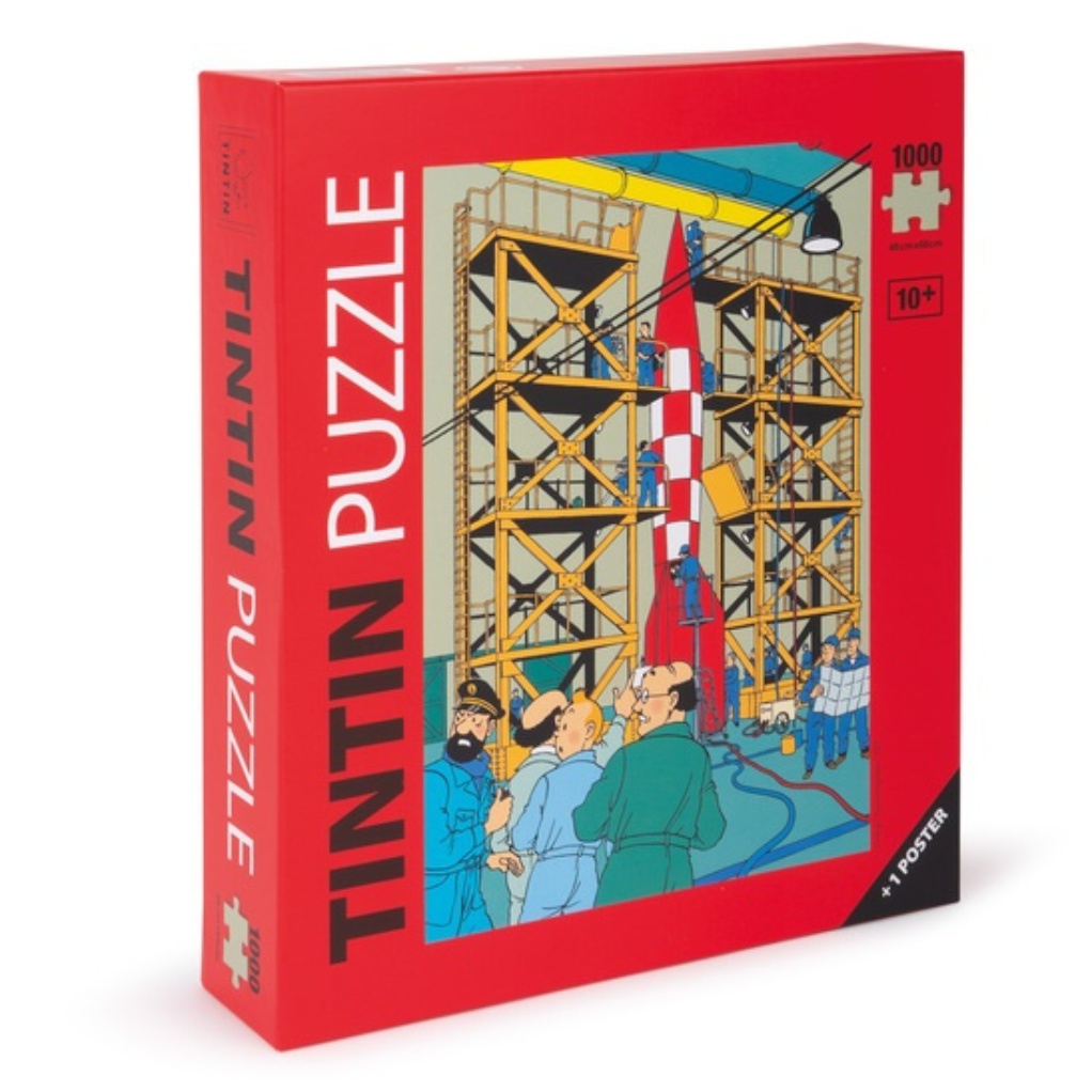 Puzzle Tintin - La fusée lunaire XFLR6 - 1 000 pièces + 1 poster - principal