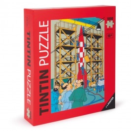 Puzzle Tintin - La fusée lunaire XFLR6 - 1 000 pièces + 1 poster