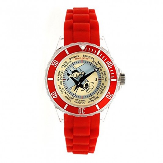 Montre Voyage Tintin Rouge - principal