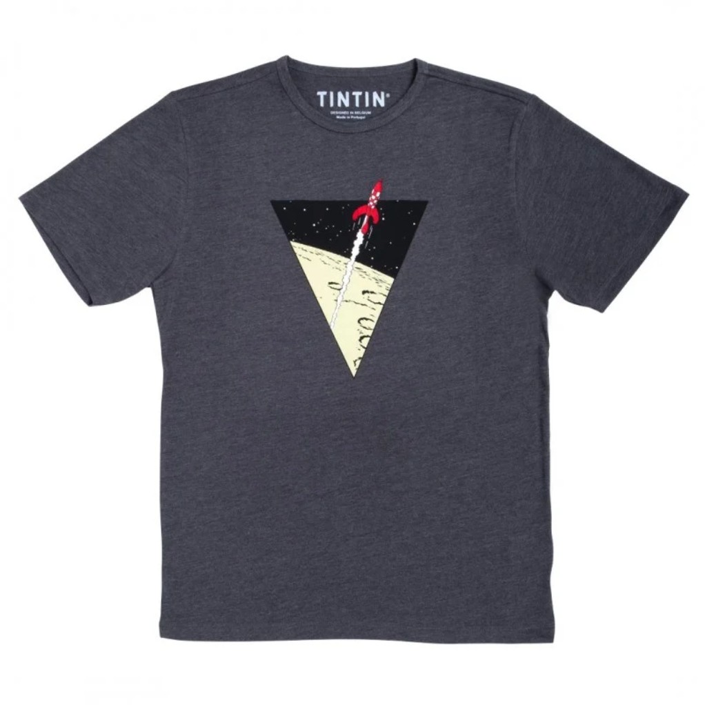 T-Shirt Tintin - Triangle Fusée - principal