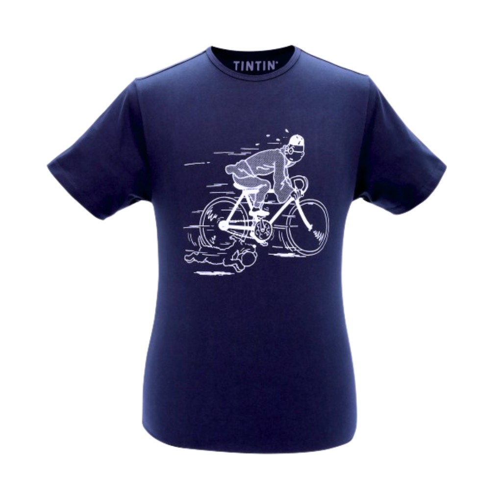 T-Shirt Tintin - Tintin & Milou - Vélo Lotus Bleu - principal