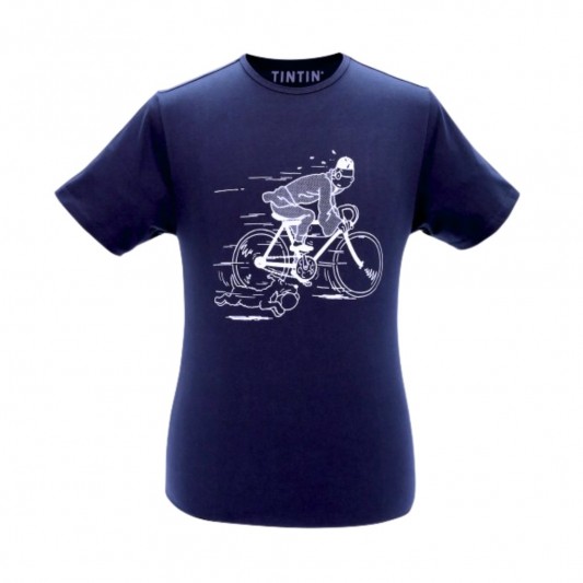 T-Shirt Tintin - Tintin & Milou - Vélo Lotus Bleu - principal
