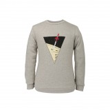 Tintin Triangle Rocket Sweatshirt - Light Gray Heather - Size M