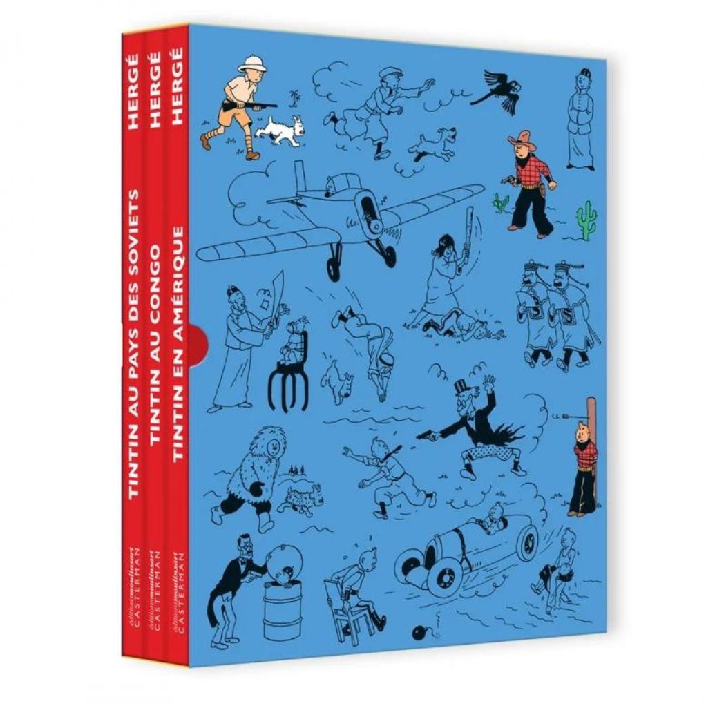Les aventures de Tintin - Coffret 3 albums Tintin colorisés - principal
