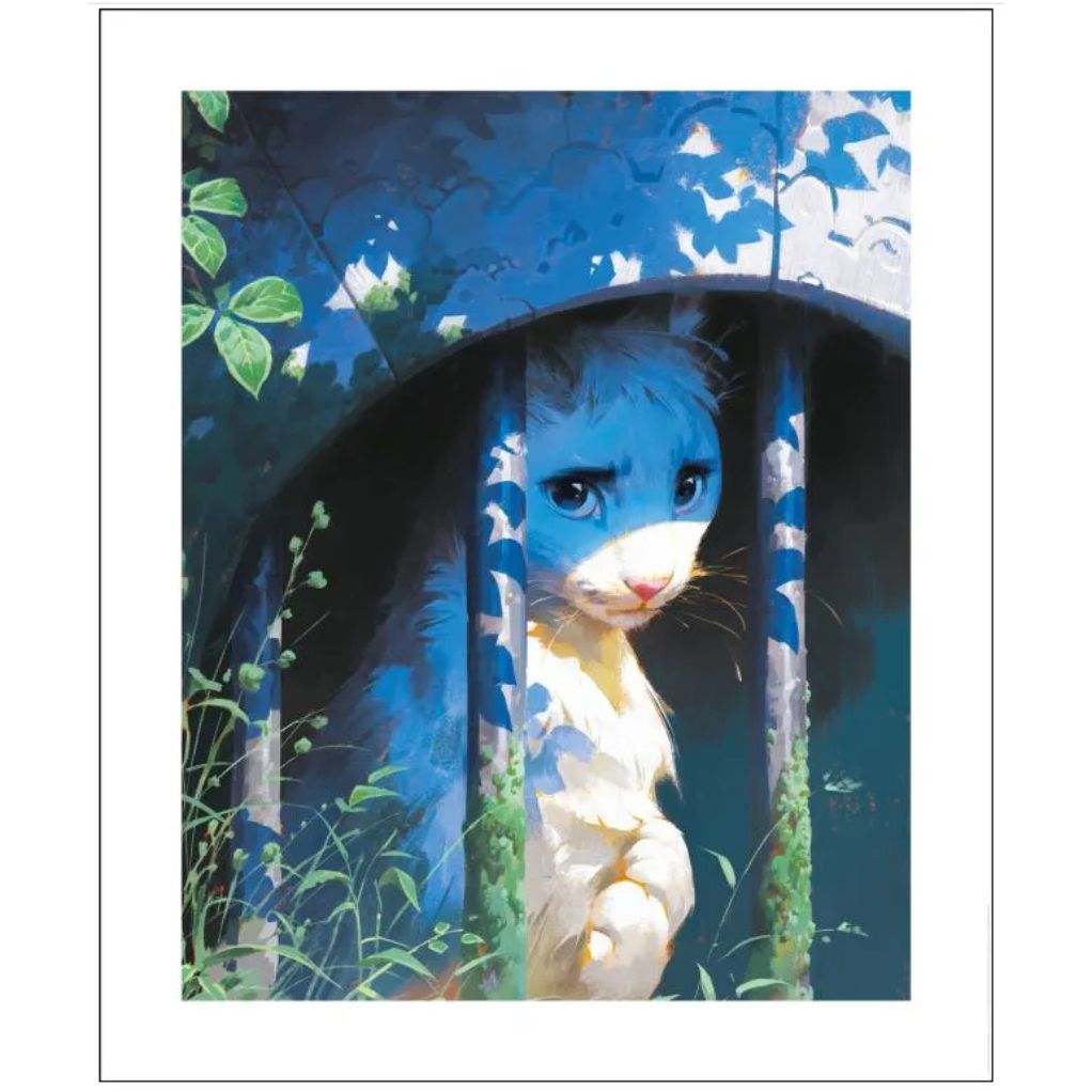 Estampe pigmentaire Le Château des Animaux - principal