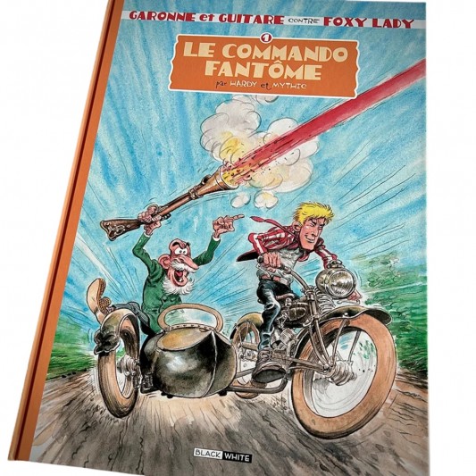 Tirage de luxe Garonne et Guitare - Le commando fantôme - Editions Black and White - principal