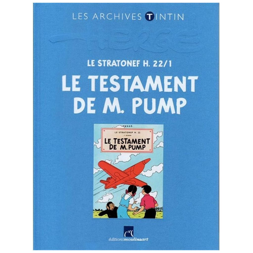 Livre les archives Tintin Le testament de M. Pump - principal