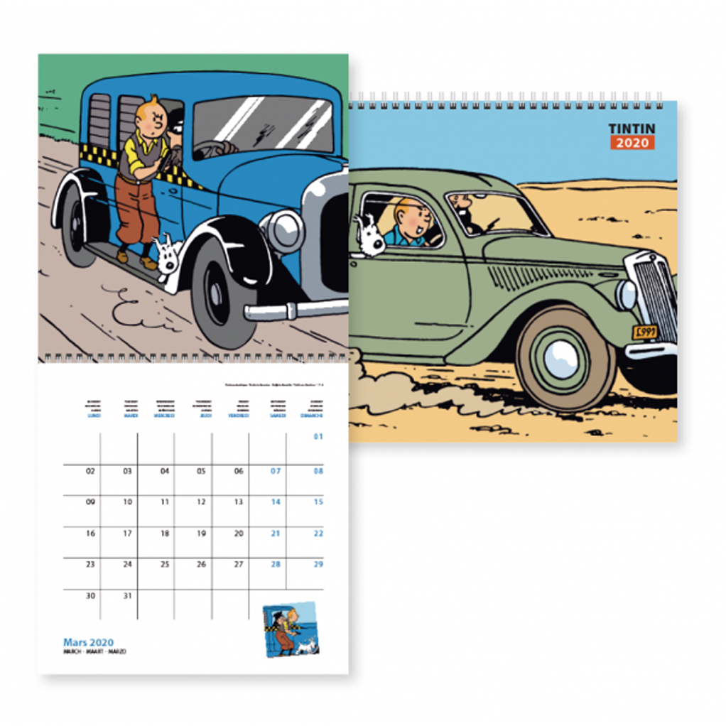 Calendrier Tintin 2020 - principal