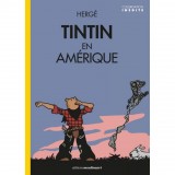 Colorized Tintin album in America - Tintin yawns cover