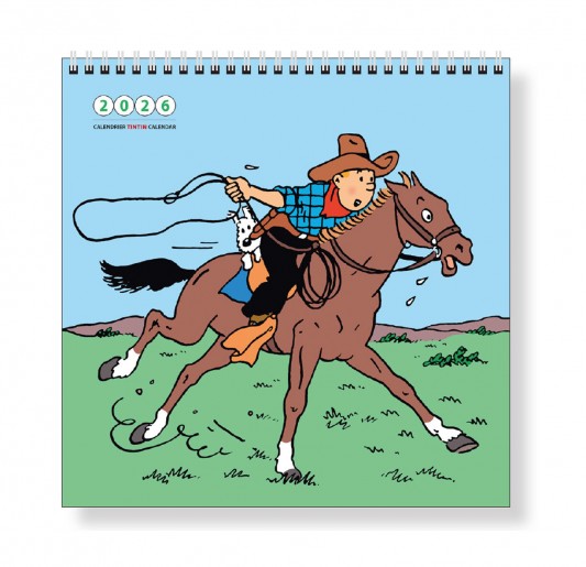 Grand calendrier mural Tintin - 2026 - principal