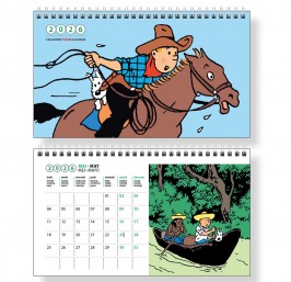 Calendrier de bureau à poser Tintin - 2026