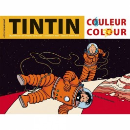 Album à colorier Tintin Lune