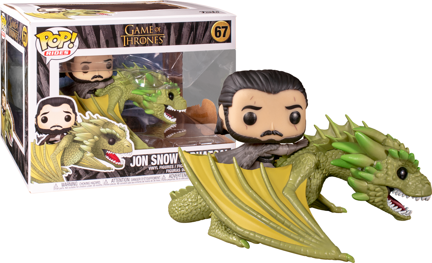 POP! Rides - Game of Thrones - Jon Snow sur Rhaegal - secondaire-1