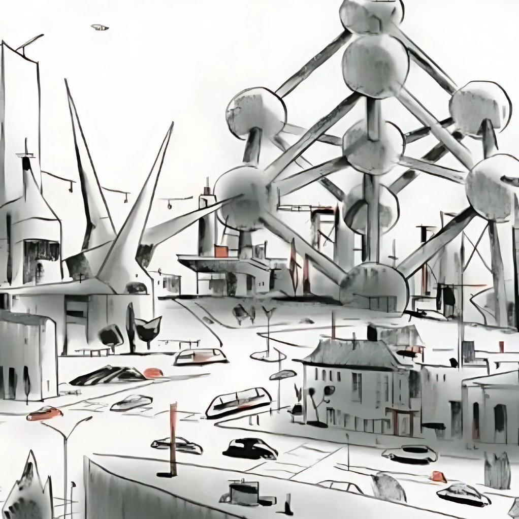 Tirage d'Art - Atom city VI - François Avril - secondaire-1