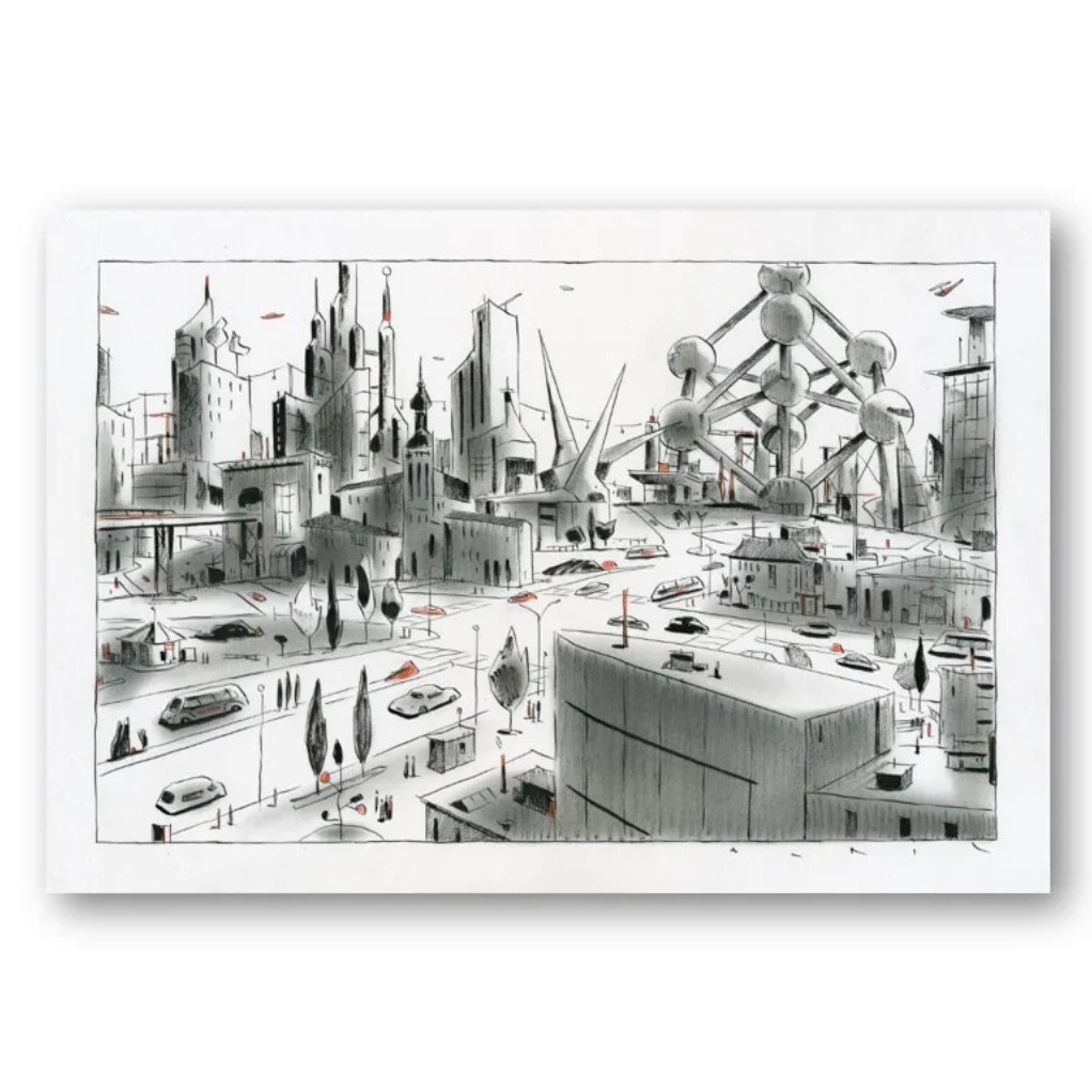 Tirage d'Art - Atom city VI - François Avril - secondaire-2