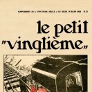 Affiche Tintin - Le Petit Vingtième N°11 - Tintin en Amérique - secondaire-1