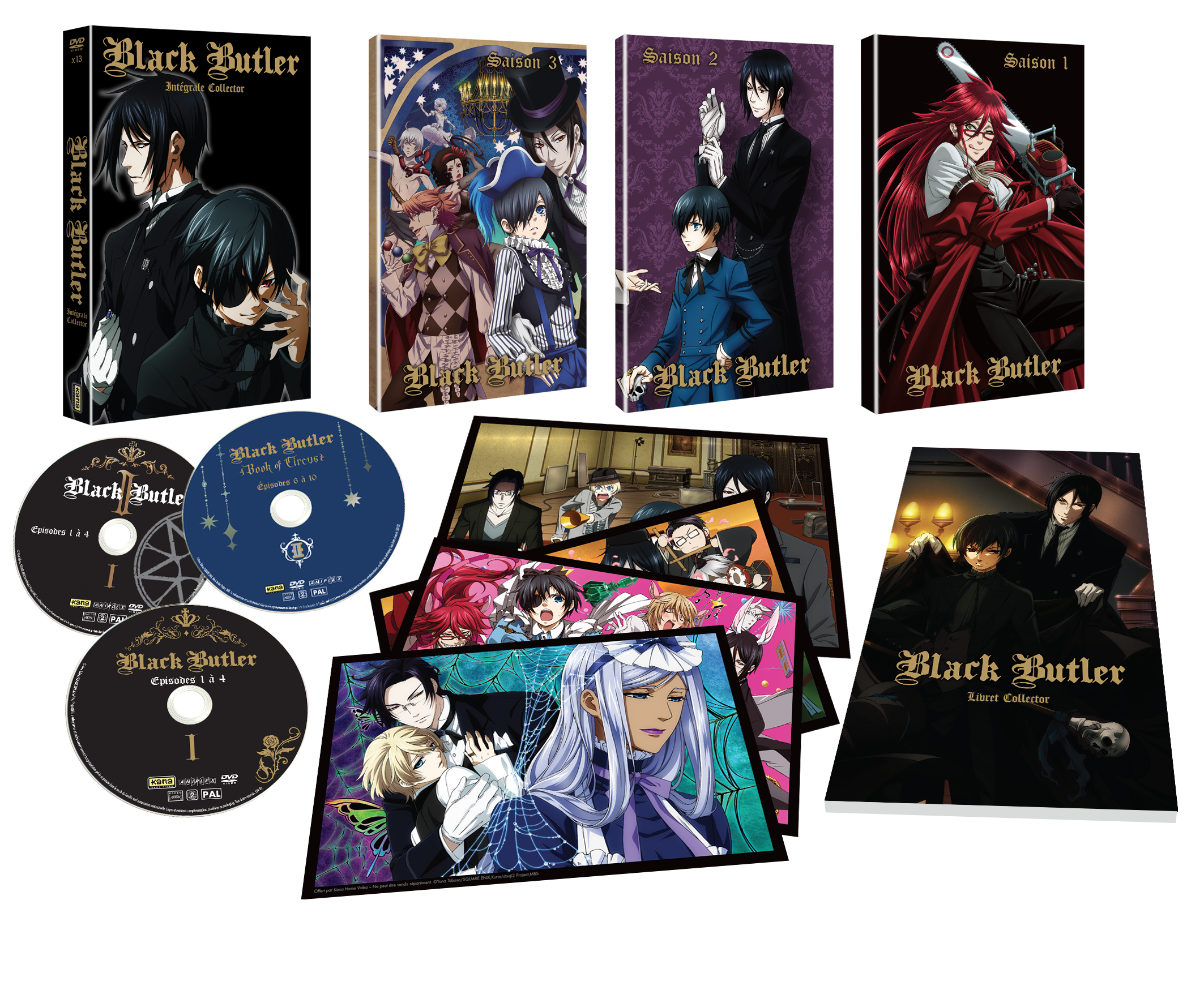 Black Butler : Intégrale Saisons 1 à 3 (13 DVD) - secondaire-1