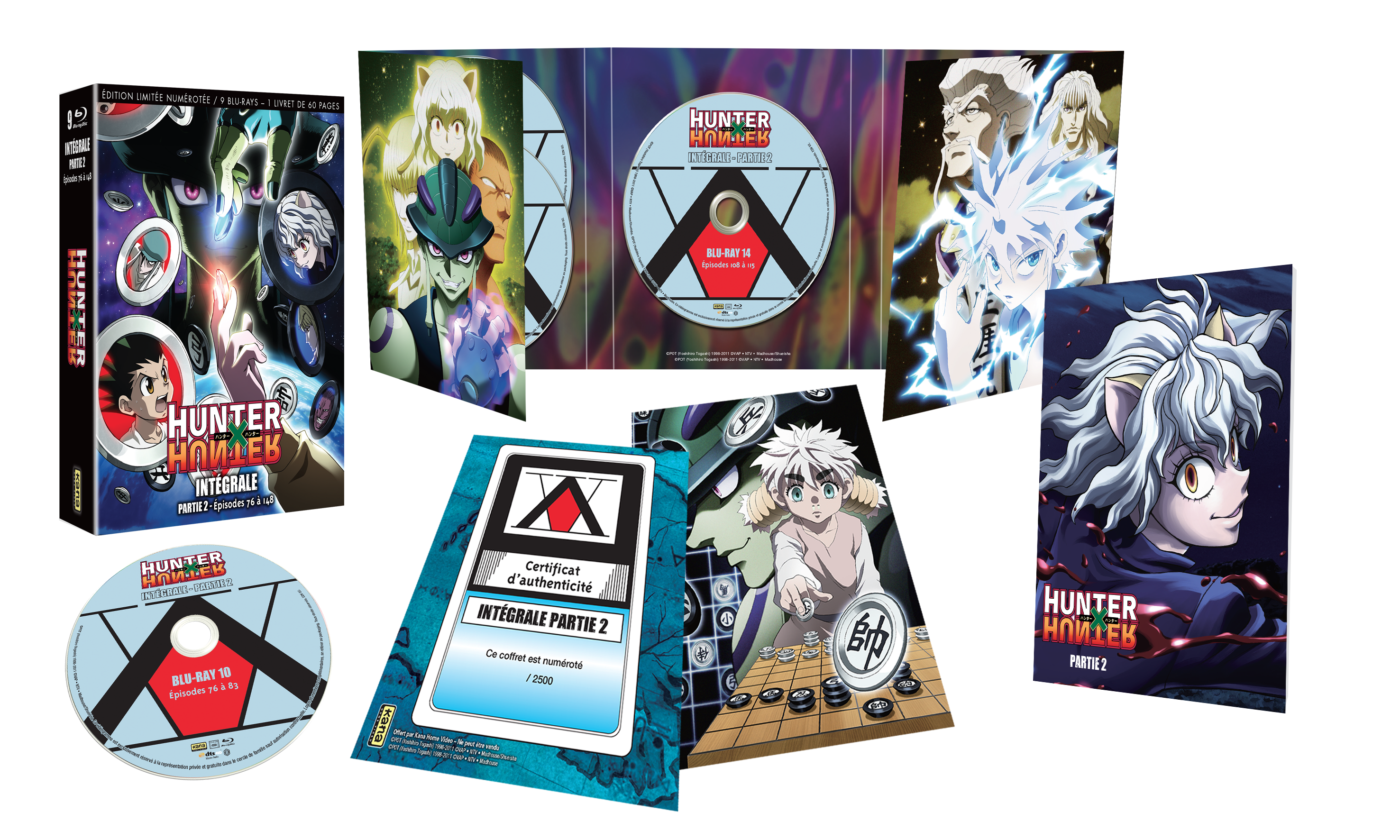 Hunter X Hunter Integrale Brd Partie 2 Coffret Dvd Bluray Geek Chez Kana Home Video A L Achat Dans La Serie Fourre Tout Sur 9ᵉ Store