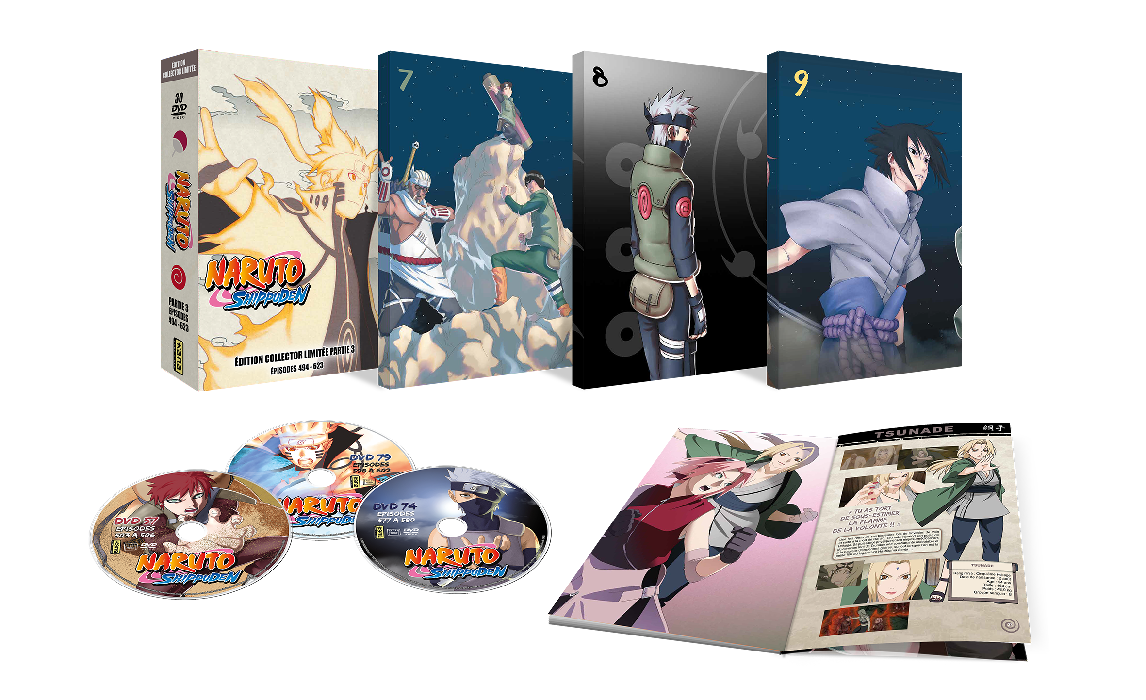 Coffret Dvd Naruto Shippuden Intégrale Naruto Shippuden Intégrale Collector (partie 3): Coffret DVD / BluRay