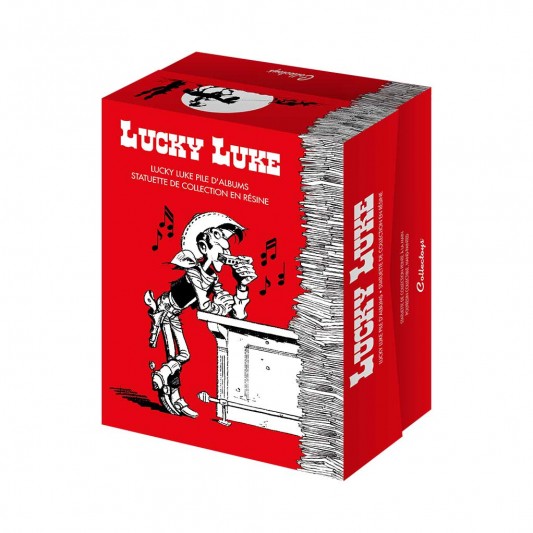 Figurine Collectoys Lucky Luke et Rantanplan pile d'albums - secondaire-2