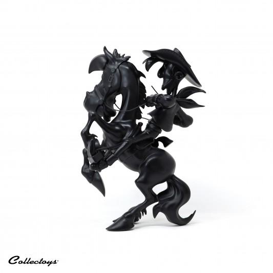 Figurine Résine - Lucky Luke sur Jolly Jumper cabré - Black edition - secondaire-2