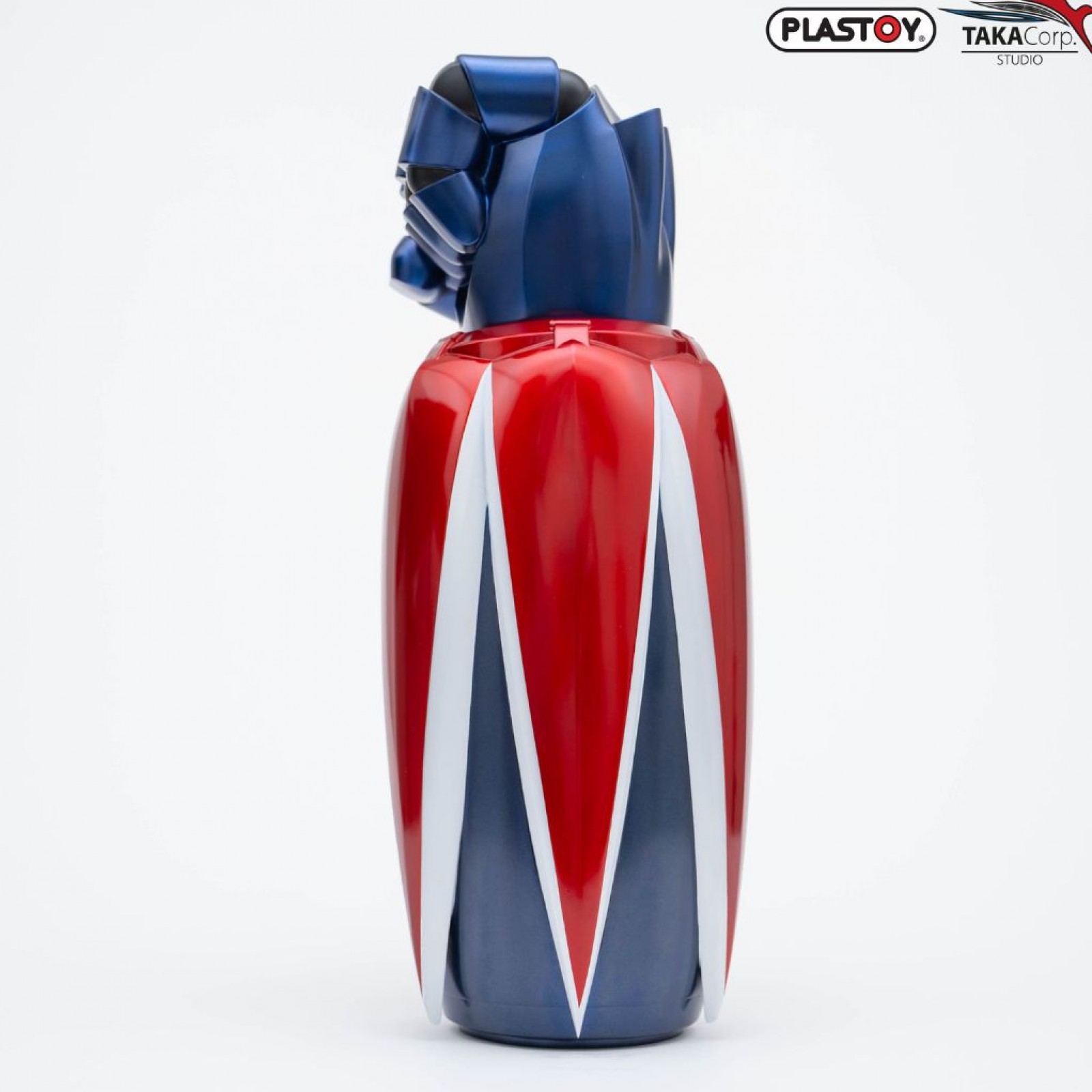 Statuette Goldorak Météor-Punch Plastoy - Sculpture Collection Résine Peinte Main - Bleu Et Rouge