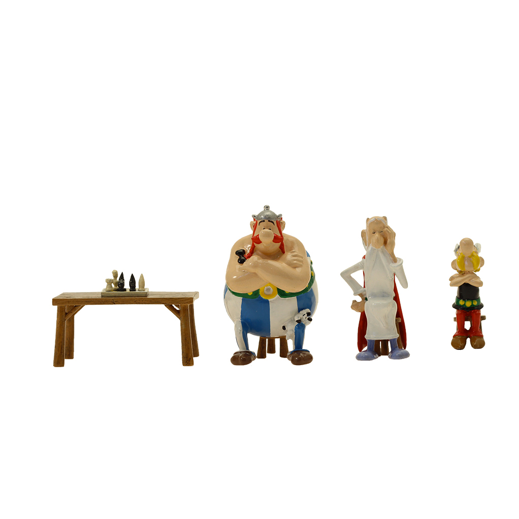 Figurine Pixi Astérix, Obélix et Panoramix : La partie d’échecs - secondaire-1