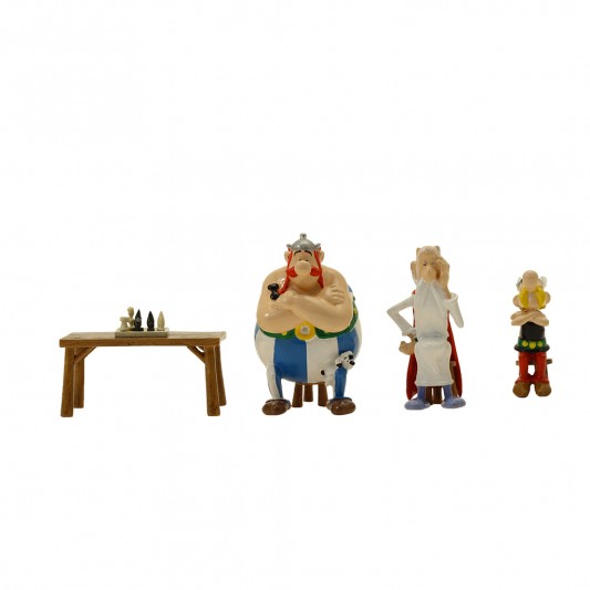 Figurine Pixi Astérix, Obélix et Panoramix : La partie d’échecs - secondaire-1