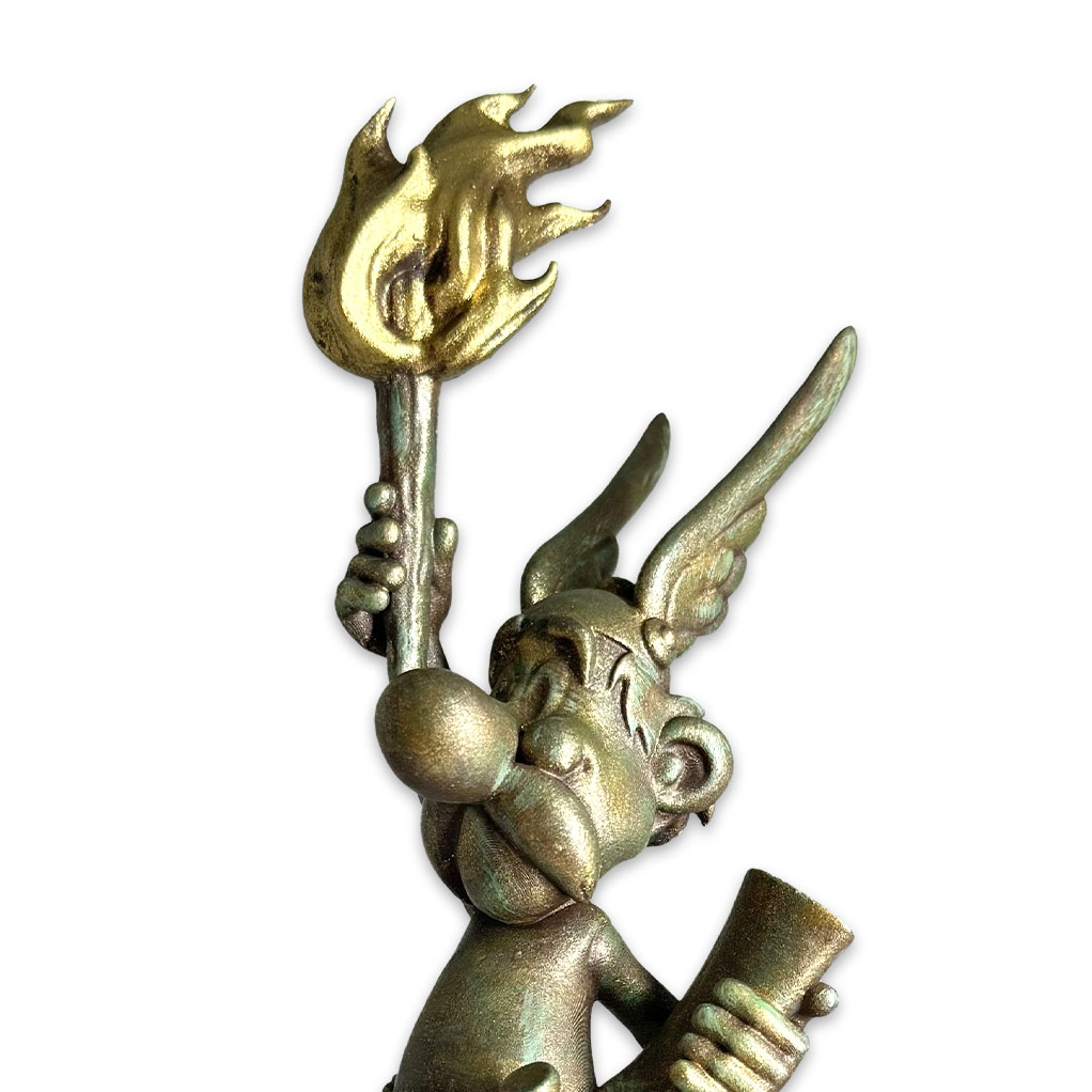 Figurine bronze Astérix : La liberté éclairant le Monde, Atelier Pixi - secondaire-4