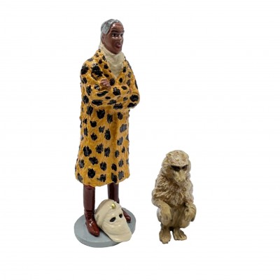 Figurine Pixi Origine Blake & Mortimer Gita déguisée en Açoka et le babouin - secondaire-1