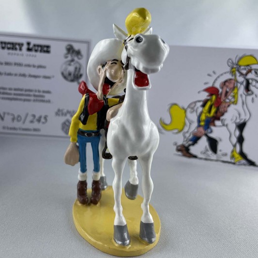 Figurine Pixi Atomax, Lucky Luke et Jolly Jumper riant - secondaire-1