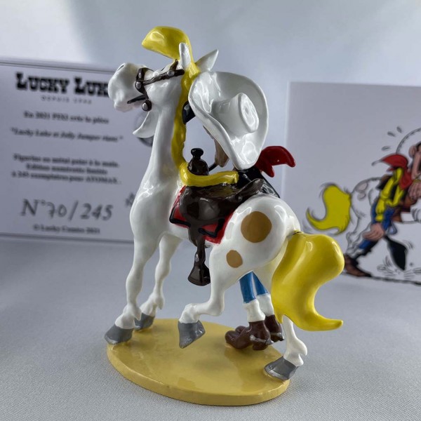 Collectible Pxi Atomax, Lucky Luke and Jolly Jumper laughing