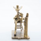 Figurine bronze, Lucky Luke se balance, atelier Pixi - secondaire-3