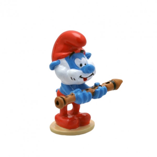 Figurine Pixi Papa Smurf with the magic flute