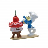 Figurine Pixi Baker Smurf and his cake