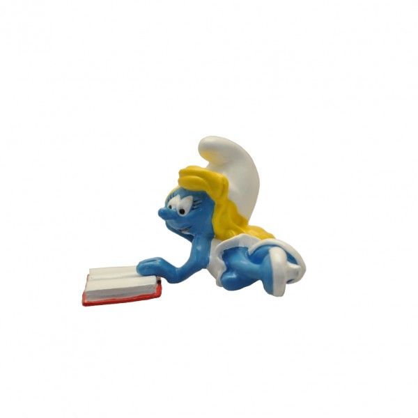 Figurine Pixi Smurfette reading