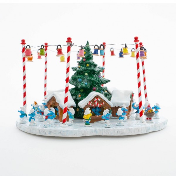 The Smurfs figurines, The Christmas market by Pixi Mini