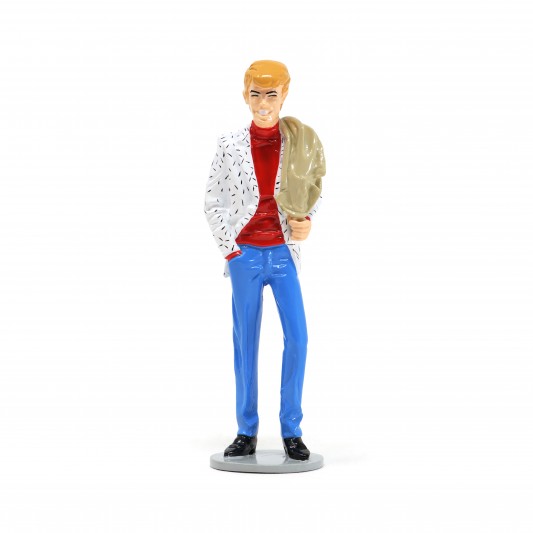 Figurine Pixi Ric Hochet veste sur l'épaule - secondaire-3
