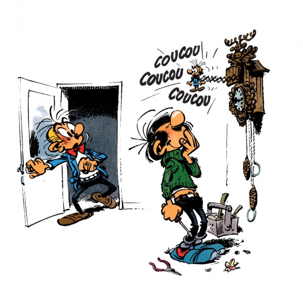 Figurine Gomer Goof & Fantasio The cuckoo clock