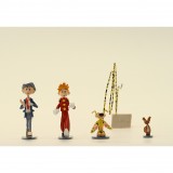 Figurine Pixi Spip, le Marsupilami, Spirou et Fantasio : 4 héros dans le vent