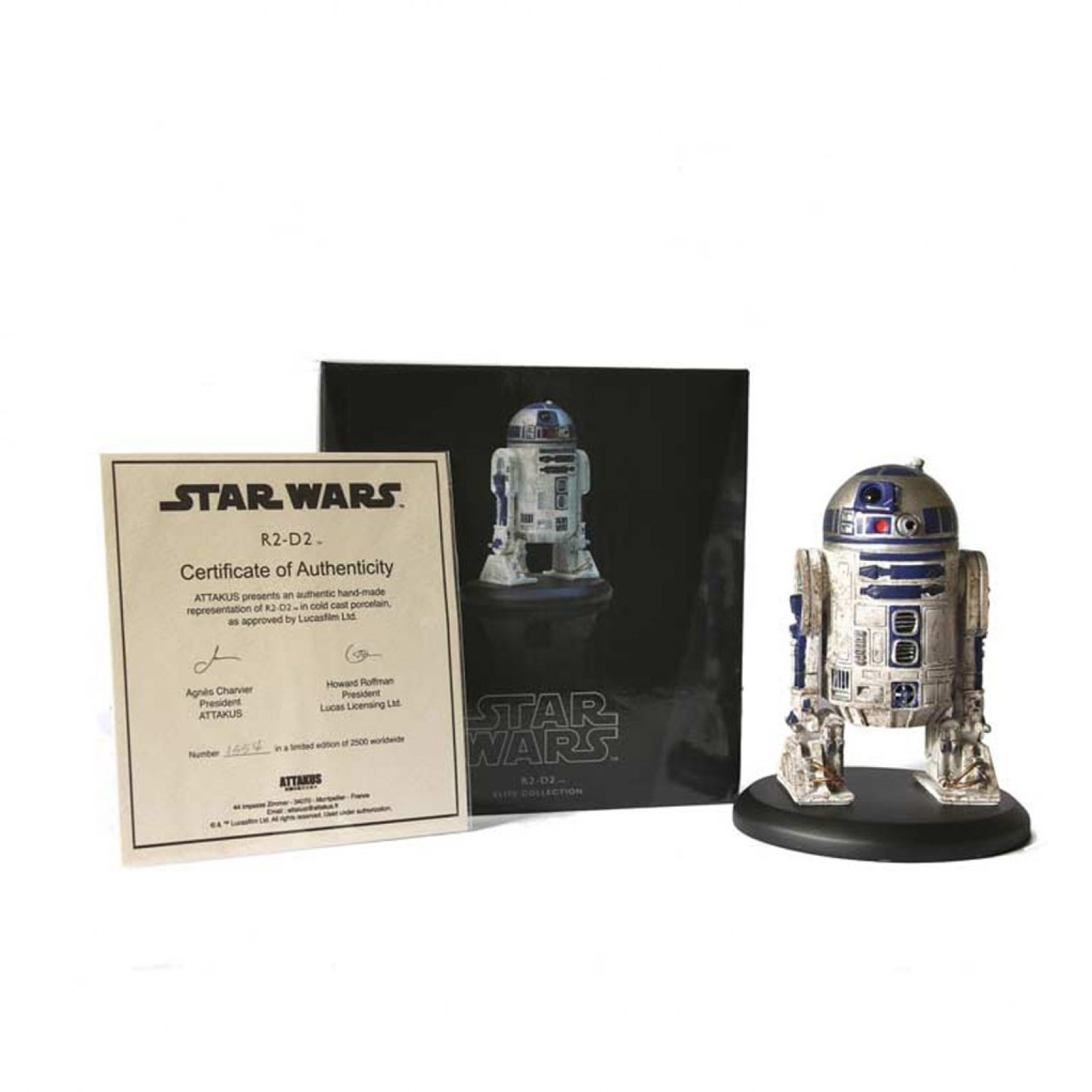 con certificado de autenticidad Star Wars Anh Menta en caja Attakus R2-D2 Estatua Figura Jp Edition LE200 2001 