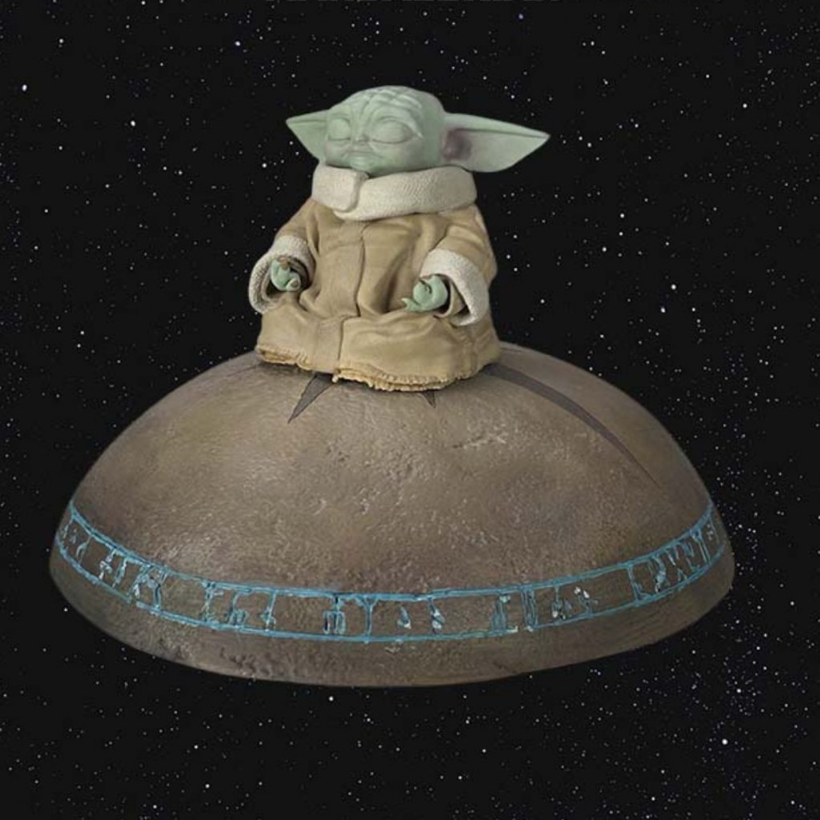 Figurine Star Wars - Grogu summoning the force - The Mandalorian - Figurines