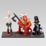 Figurines, Coffret Donjon, 3 personnages  par Trondheim et Sfar, polychrome